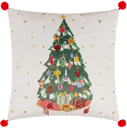 Decorative Indoor Christmas Cushion "Deck the Halls"