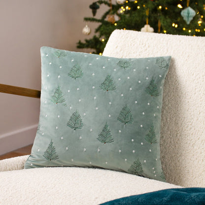 Decorative Indoor Christmas Cushion "Evergreen"