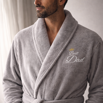 Robe de Banho Personalizado 100% Algodão para Dia do Pai - Exclusivo para Pré-Encomendas!