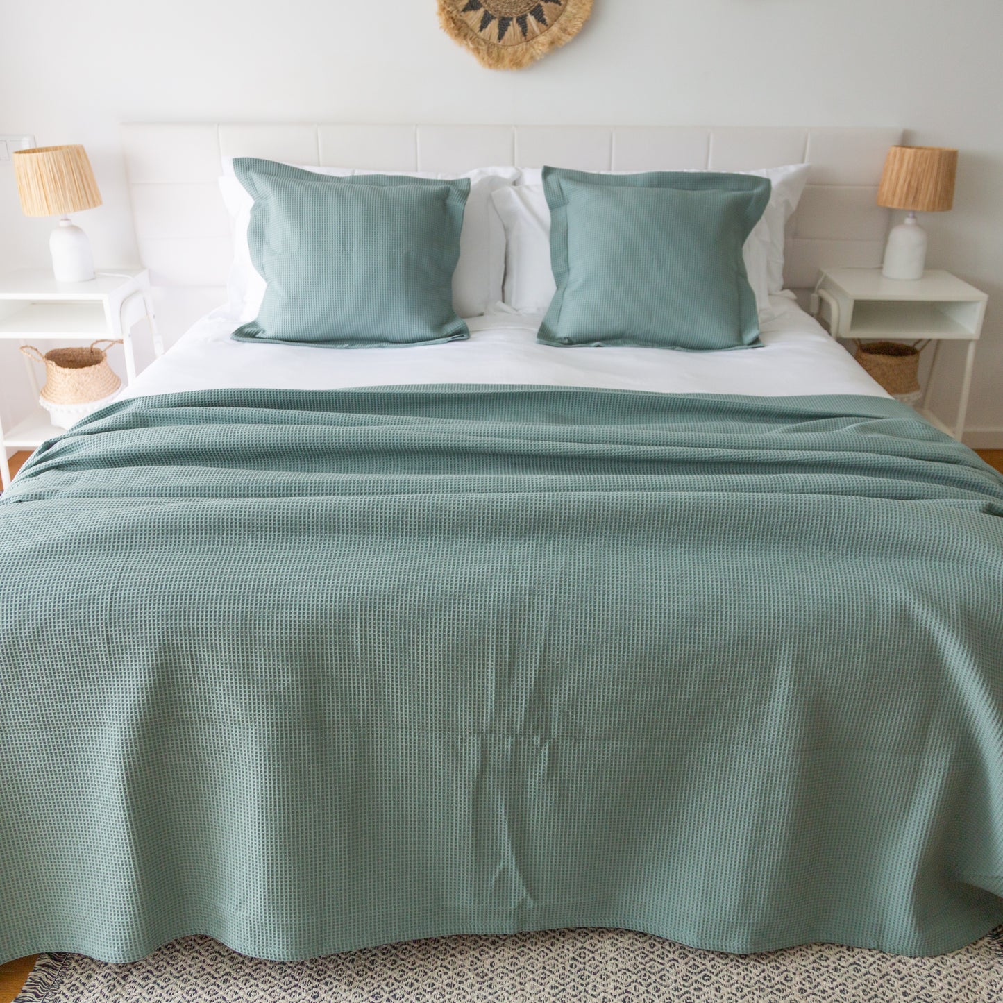 Colcha "Waffle" 100% Algodão - NOVO!