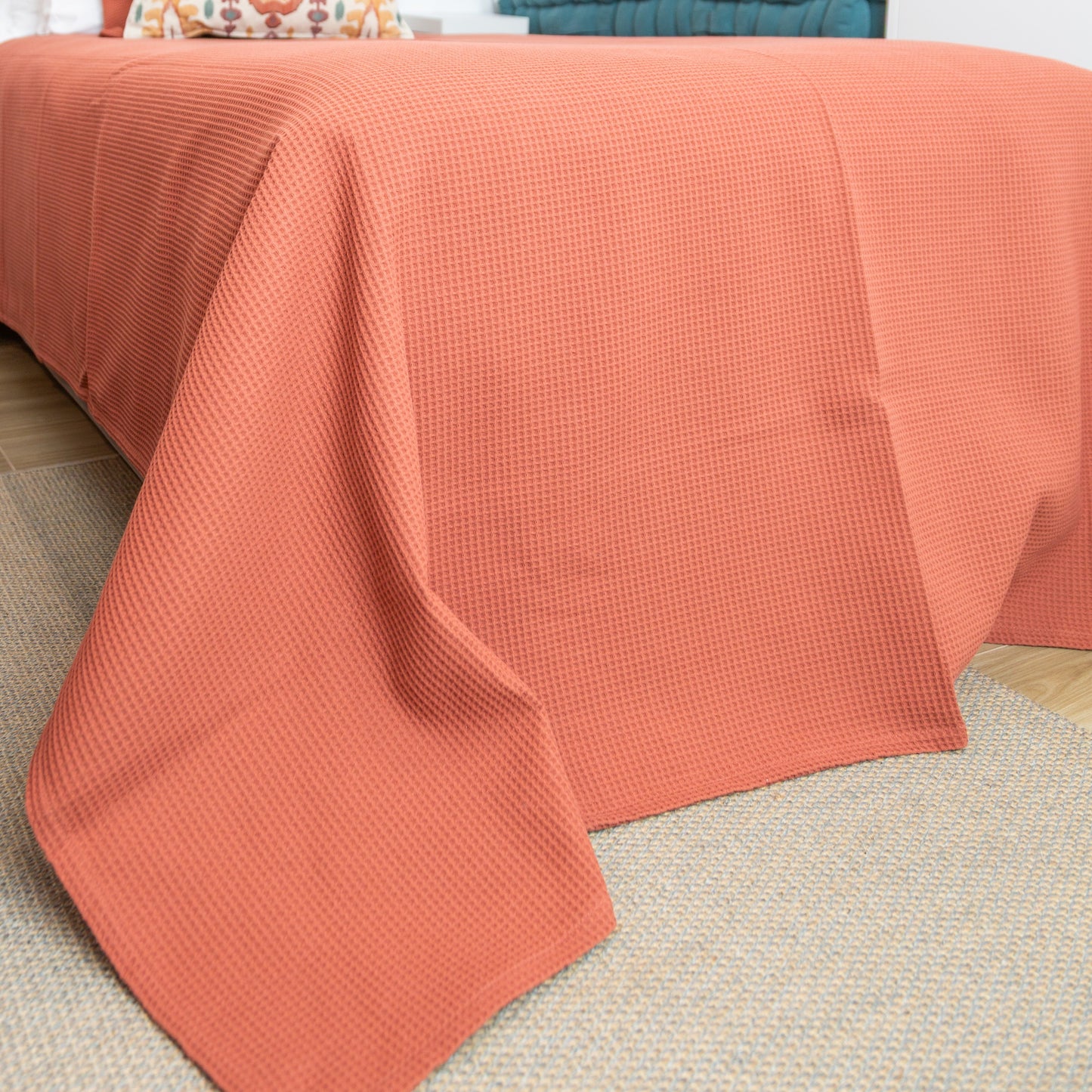 Colcha "Waffle" 100% Algodão - NOVO!